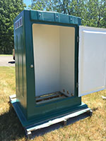 Standard Equipment Enclosures (VPC-M150) - 5 (Description: This Green shelter is an example of the colors available for you to request. We also can detail shelters with wrap if requested.)