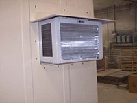 Standard Equipment Enclosures (VPC-M300) - 5 (Description: Description: Exterior view of air conditioner with protective hood.) (Description: Exterior view of air conditioner with protective hood.)