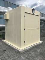 Standard Equipment Enclosures (VPC-M600) - 3 (Description: Our largest stocked shelter 6'x6', this unit has been used in a variety of ways.)