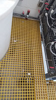 Ladders, Platforms, & Railings - 21 (Description: Fiberglass platform at Manalapn, NJ waste management facility. )