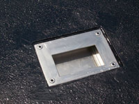 Custom Manhole Covers - 5 (Description: Lightweight Fiberglass Custom Manhole cover fabricated with 2 recessed lifting handles allows easy removal of cover.)