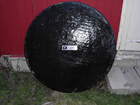 Custom Manhole Covers - 6 (Description: VPC's all fiberglass constructed manhole cover is lightweight and does not have any scrap value.)