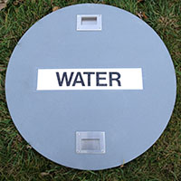Custom Manhole Covers - 23 (Description: Lightweight with recessed handles, this fiberglass manhole cover allows safe and easy access to the manhole.)