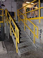 Ladders, Platforms, & Railings - 3 (Description: Fiberglass handrail systems are in OSHA safety yellow and are built to specifically meet the requirements of the application.)