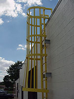 Ladders, Platforms, & Railings - 8 (Description: Ladders and cages are designed to meet OSHA requirements.)