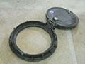 Manhole Risers - 12 (Description: Hinged - Lockable - Traffic Rated - Fiberglass Manhole Cover and Frame)