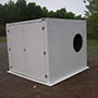 Customized Fiberglass Buildings - 20 (Description: The shelter is shipped complete to the WWTP with pass-thrus for the exhaust in place, allowing for easy and quick installation.)